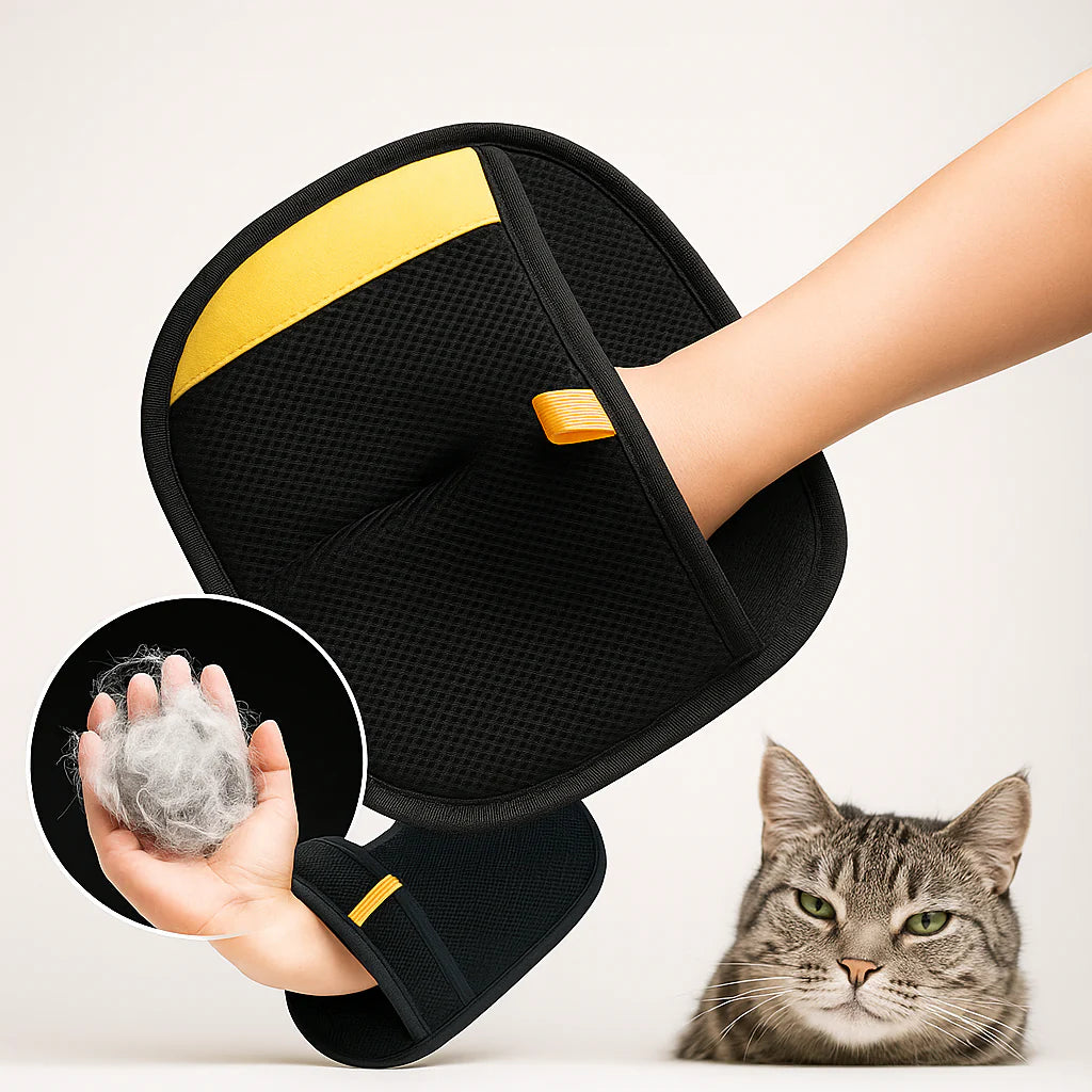 FurEase™ Luva Removedora de Pelos para Cães e Gatos