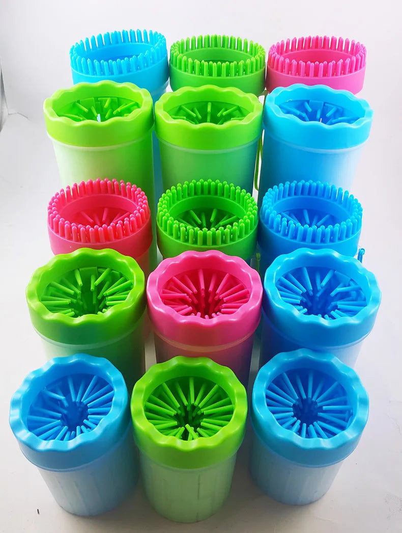 PawClean Pro™ Limpador de Patas para Cães com Escova de Silicone