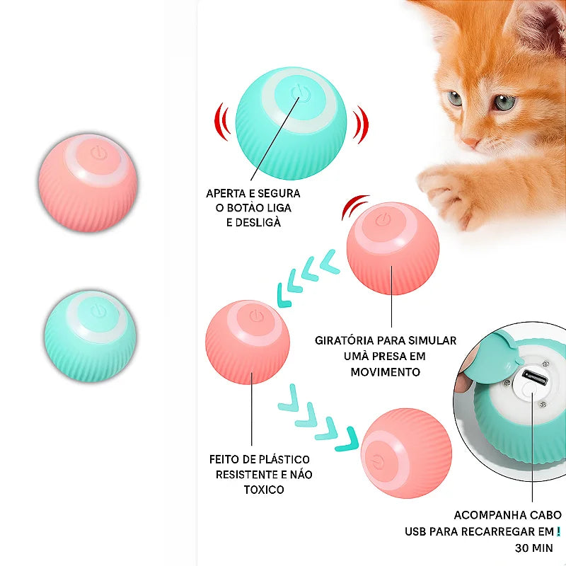 ChaseTail™ Bola Interativa Automática com Cauda para Cães e Gatos